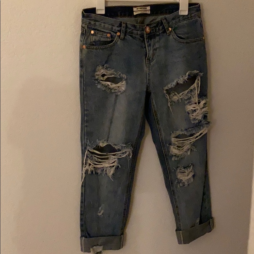 One Teaspoon Ripped Jeans